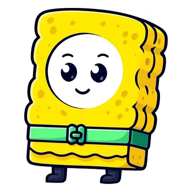 generic SpongeBob like character sticker