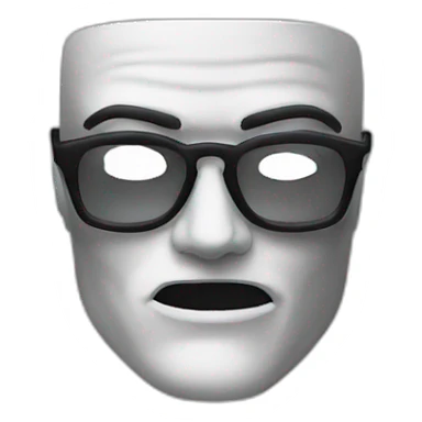 mr robot mask sticker