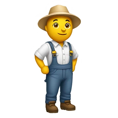 Chicken farm worker sticker