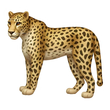 Leopard Full Body side view sticker
