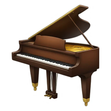Capibara pianoforte sticker