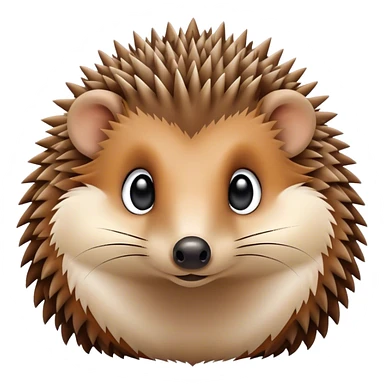 hedgehog with long nose sticker