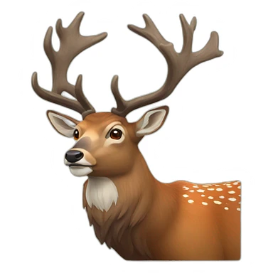 red deer sticker