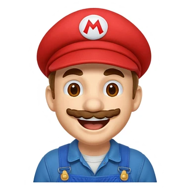 Laughing Mario sticker