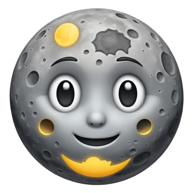 Real moon sticker