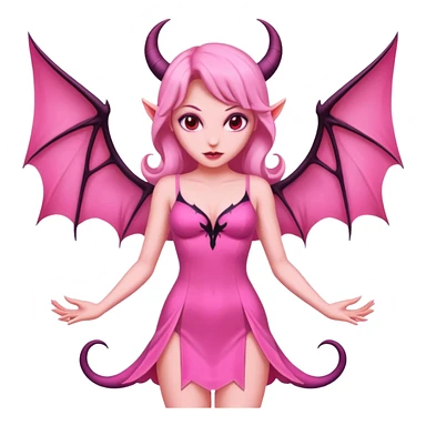 succubus pink dress sticker