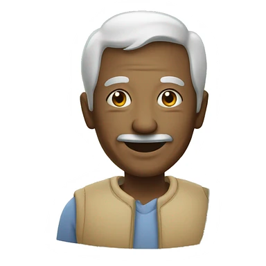 grandfather smiling by tree sticker