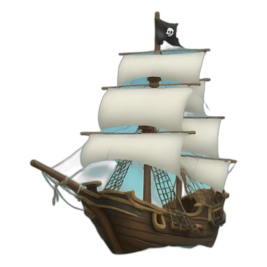Pirate boat sticker