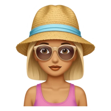 beach woman sticker