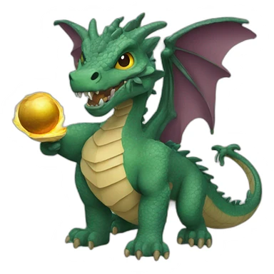 Dragón seeking a snitch sticker