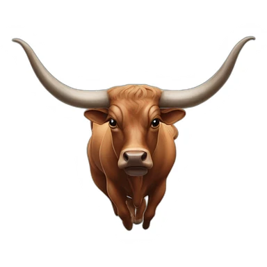 BRINDLE  BULL LONGHORNS WIDE HORNS sticker