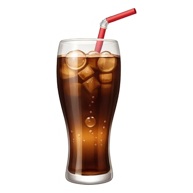 Half-Filled Glasses cola sticker