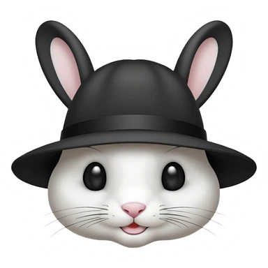 Lapin qui sort d’un chapeau sticker