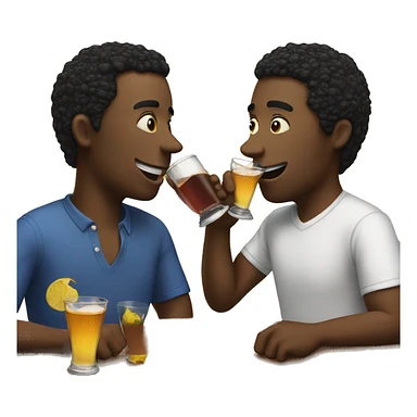 Drinking with friend sticker