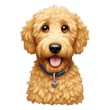 A golden groodle sticker