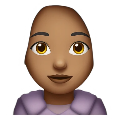 Fille avec un gros nez sticker