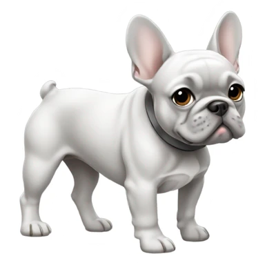French bulldog grey color sticker