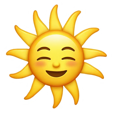 Sun emoji sticker