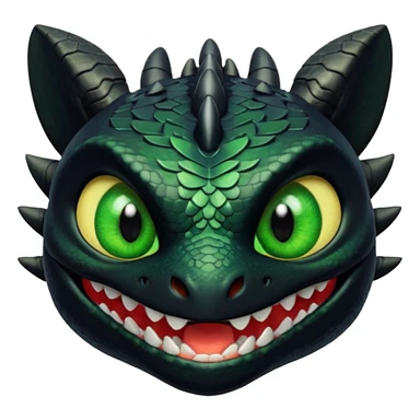 Toothless face only from how to train your Dragon accurate  sticker