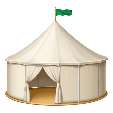 white tent like arafah the ones in saudi sticker