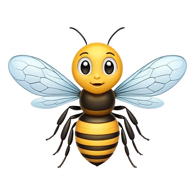 una abeja animada sticker