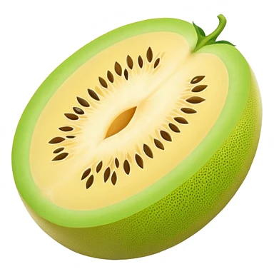 honeydew whole yellow melon oval shape sticker