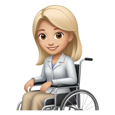 woman in wheelchair sticker