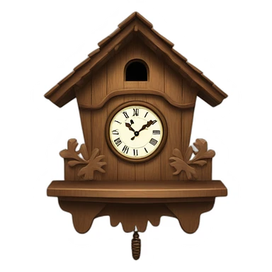 Cuckoo clock sticker