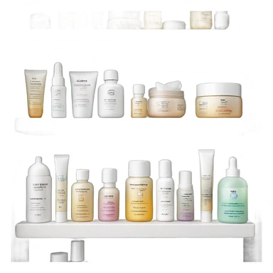 Skincare products sticker