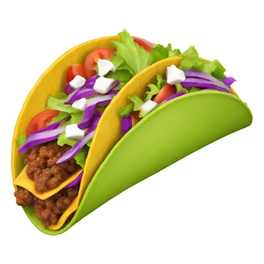 Purple taco sticker