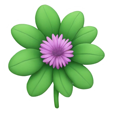 green mum flower sticker