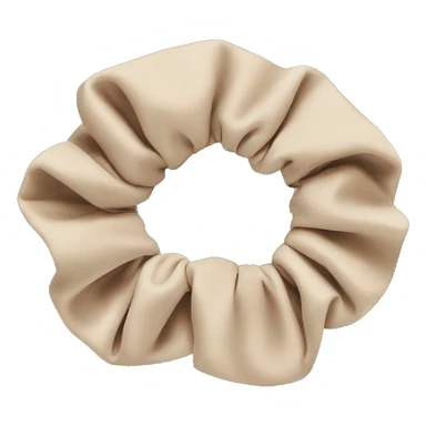 Beige scrunchie  sticker