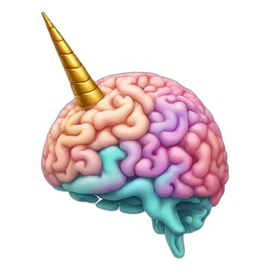 Unicorn brain sticker