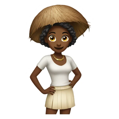 Coconut girl sticker