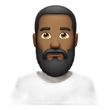 mysterious gaze with beard sticker