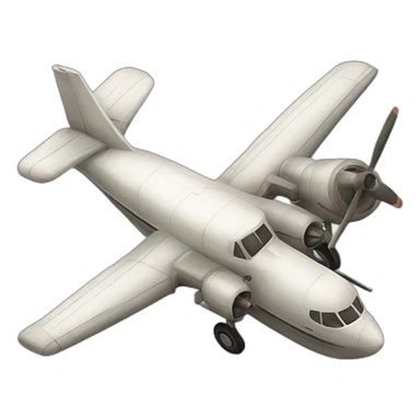 old turbine airplane sticker