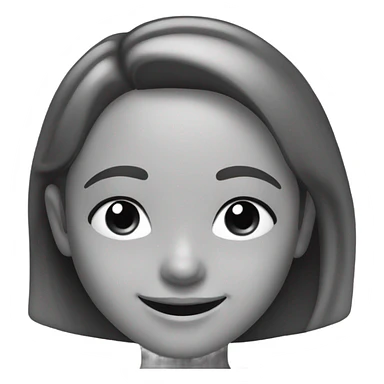 smiling girl in monochrome sticker