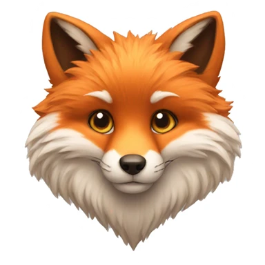 fluffy fox sticker
