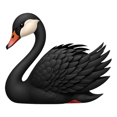 Black swan sticker