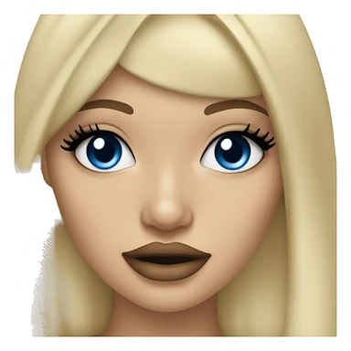 blonde kylie jenner with blue eyes sticker