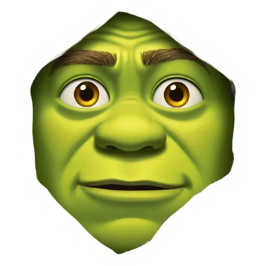 Shrek hiding  sticker