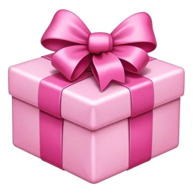 present with pink bow sticker