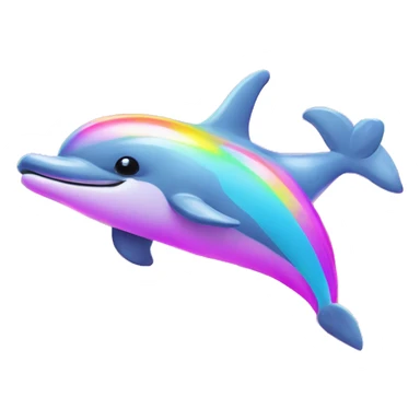 Lisa Frank dolphin  sticker
