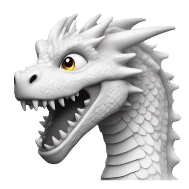 Dragon noir blanc  sticker