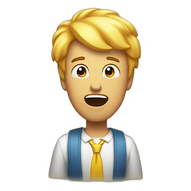 exclamation comic style sticker