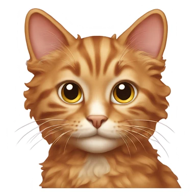 Cat red curly  sticker