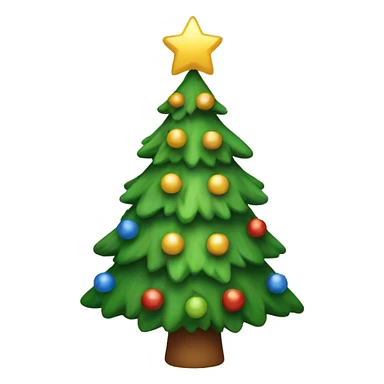 Happy Christmas tree sticker