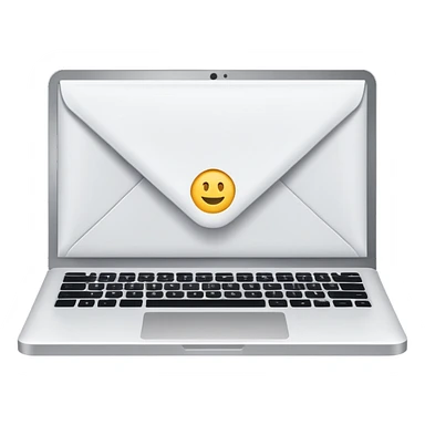 envelope digital laptop sticker