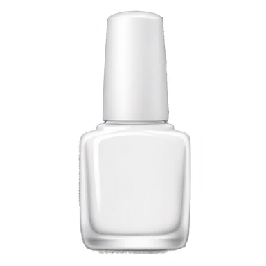 white nail polish bottle sticker