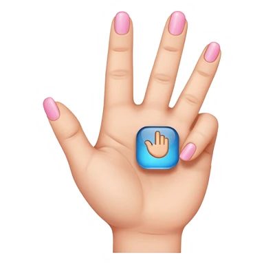 Pinky sticking up sticker